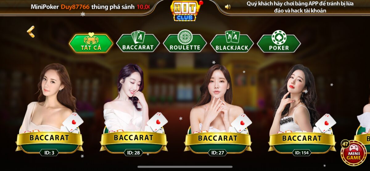 Live Casino - Sảnh Casino Hiện Đại Hàng Đầu Tại Hitclub